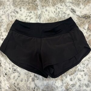 lululemon athletica Black Athletic Shorts (built in underwear is cut)